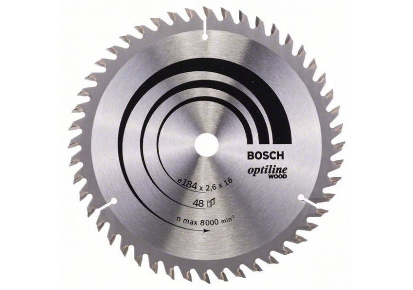 Lame de scie circulaire Optiline Wood 184 x 16 x 2,6 mm, 48 - 2608641181 - Bosch Lame de scie circulaire Optiline Wood 184 x 16 x 2,6 mm, 48 - 2608641181 - Bosch