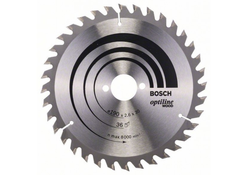 Lame de scie circulaire Optiline Wood 190 x 30 x 2,6 mm, 36 - 2608640616 - Bosch Lame de scie circulaire Optiline Wood 190 x 30 x 2,6 mm, 36 - 2608640616 - Bosch