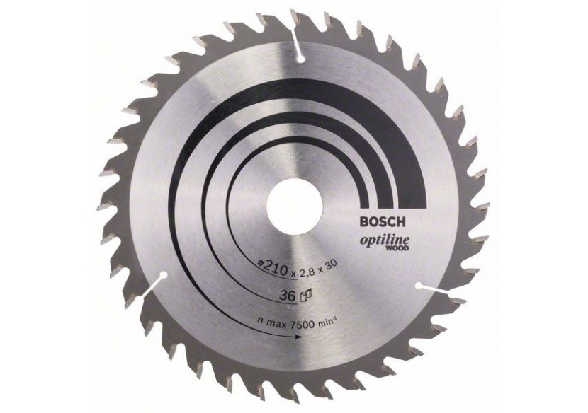 Lame de scie circulaire Optiline Wood 210 x 30 x 2,8 mm, 36 - 2608640622 - Bosch Lame de scie circulaire Optiline Wood 210 x 30 x 2,8 mm, 36 - 2608640622 - Bosch