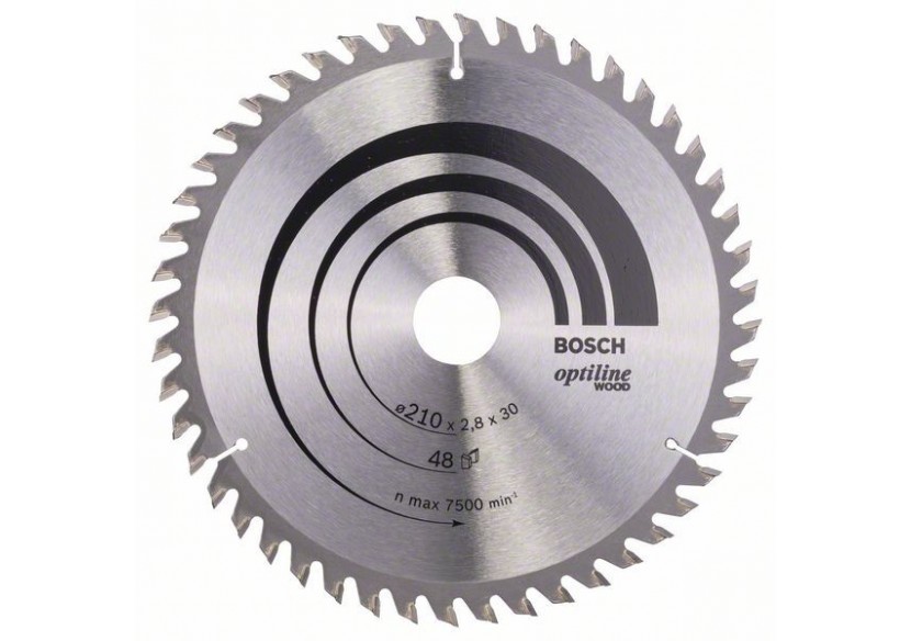 Lame de scie circulaire Optiline Wood 210 x 30 x 2,8 mm, 48 - 2608640623 - Bosch Lame de scie circulaire Optiline Wood 210 x 30 x 2,8 mm, 48 - 2608640623 - Bosch