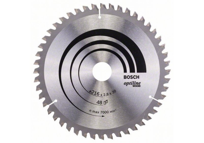 Lame de scie circulaire Optiline Wood 216 x 30 x 2,8 mm, 48 - 2608640641 - Bosch Lame de scie circulaire Optiline Wood 216 x 30 x 2,8 mm, 48 - 2608640641 - Bosch