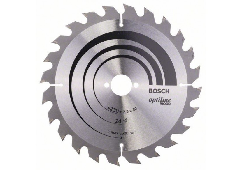 Lame de scie circulaire Optiline Wood 230 x 30 x 2,8 mm, 24 - 2608640627 - Bosch Lame de scie circulaire Optiline Wood 230 x 30 x 2,8 mm, 24 - 2608640627 - Bosch