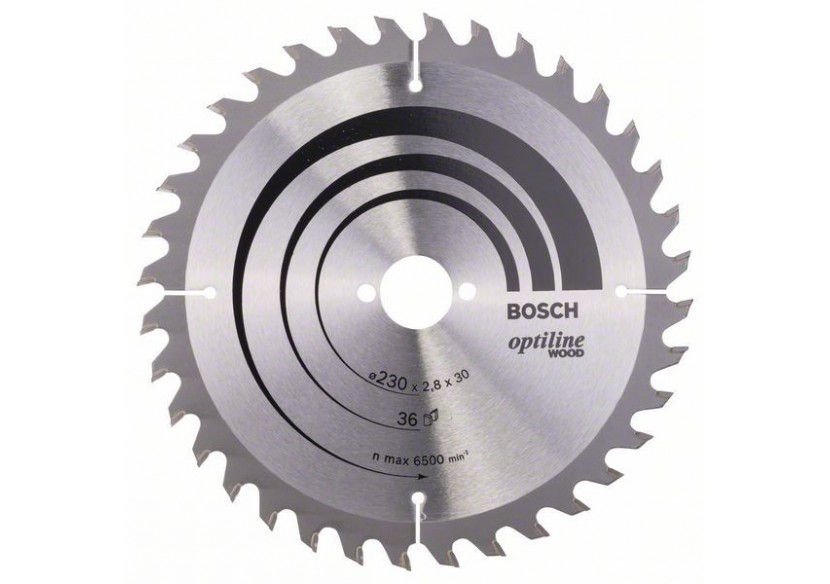 Lame de scie circulaire Optiline Wood 230 x 30 x 2,8 mm, 36 - 2608640628 - Bosch Lame de scie circulaire Optiline Wood 230 x 30 x 2,8 mm, 36 - 2608640628 - Bosch