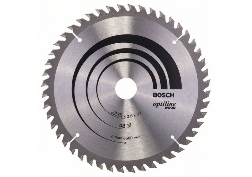 Lame de scie circulaire Optiline Wood 235 x 30/25 x 2,8 mm, 48 - 2608640727 - Bosch Lame de scie circulaire Optiline Wood 235 x 30/25 x 2,8 mm, 48 - 2608640727 - Bosch