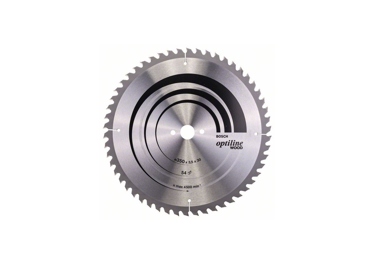 Lame de scie circulaire Optiline Wood 350 x 30 x 3,5 mm, 54 - 2608640674 - Bosch