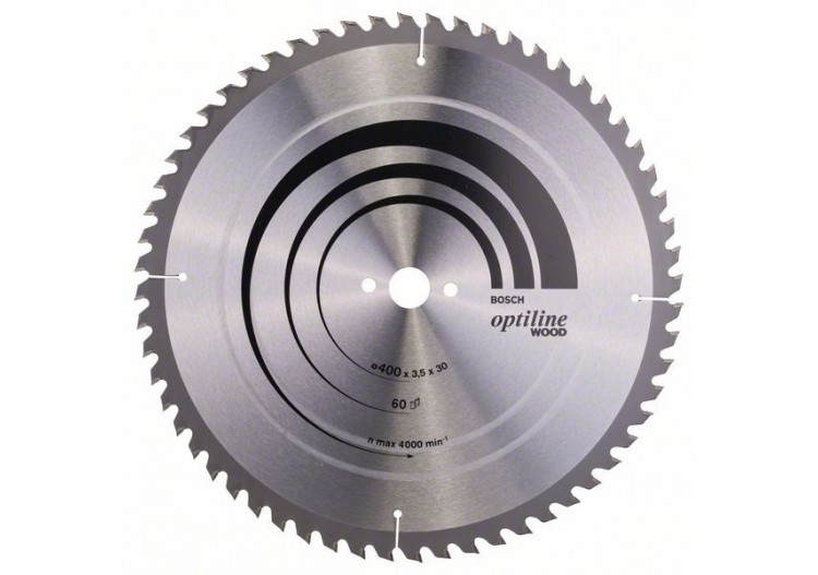 Lame de scie circulaire Optiline Wood 400 x 30 x 3,5 mm, 60 - 2608640675 - Bosch