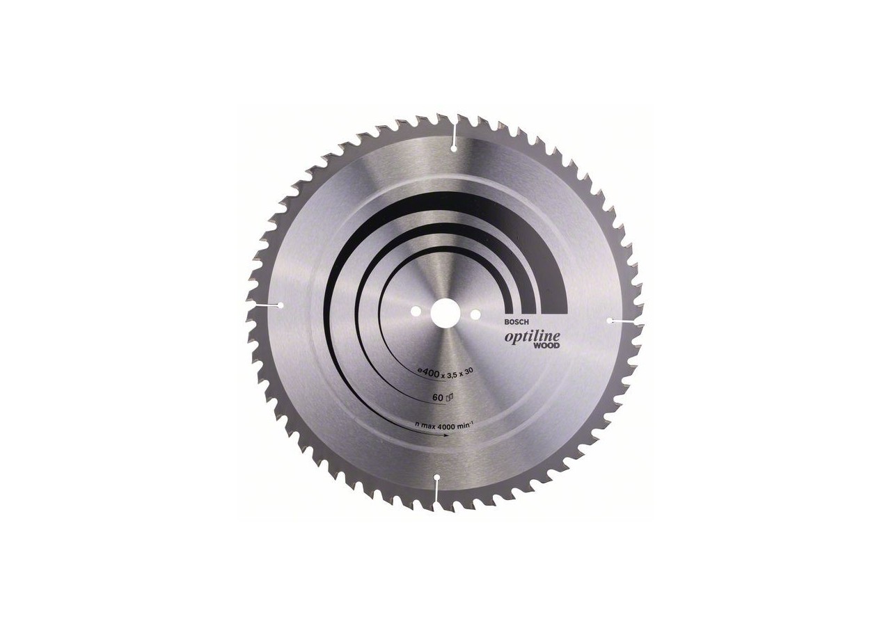Lame de scie circulaire Optiline Wood 400 x 30 x 3,5 mm, 60 - 2608640675 - Bosch