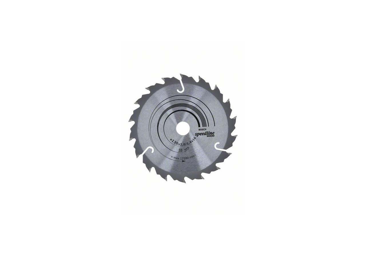 Lame de scie circulaire Speedline Wood 130 x 16 x 2,2 mm, 18 - 2608640775 - Bosch
