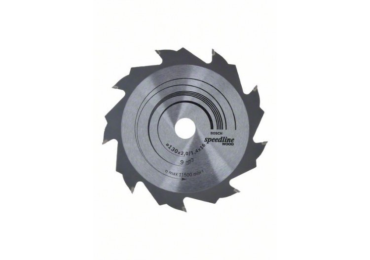 Lame de scie circulaire Speedline Wood 130 x 16 x 2,2 mm, 9 - 2608640774 - Bosch