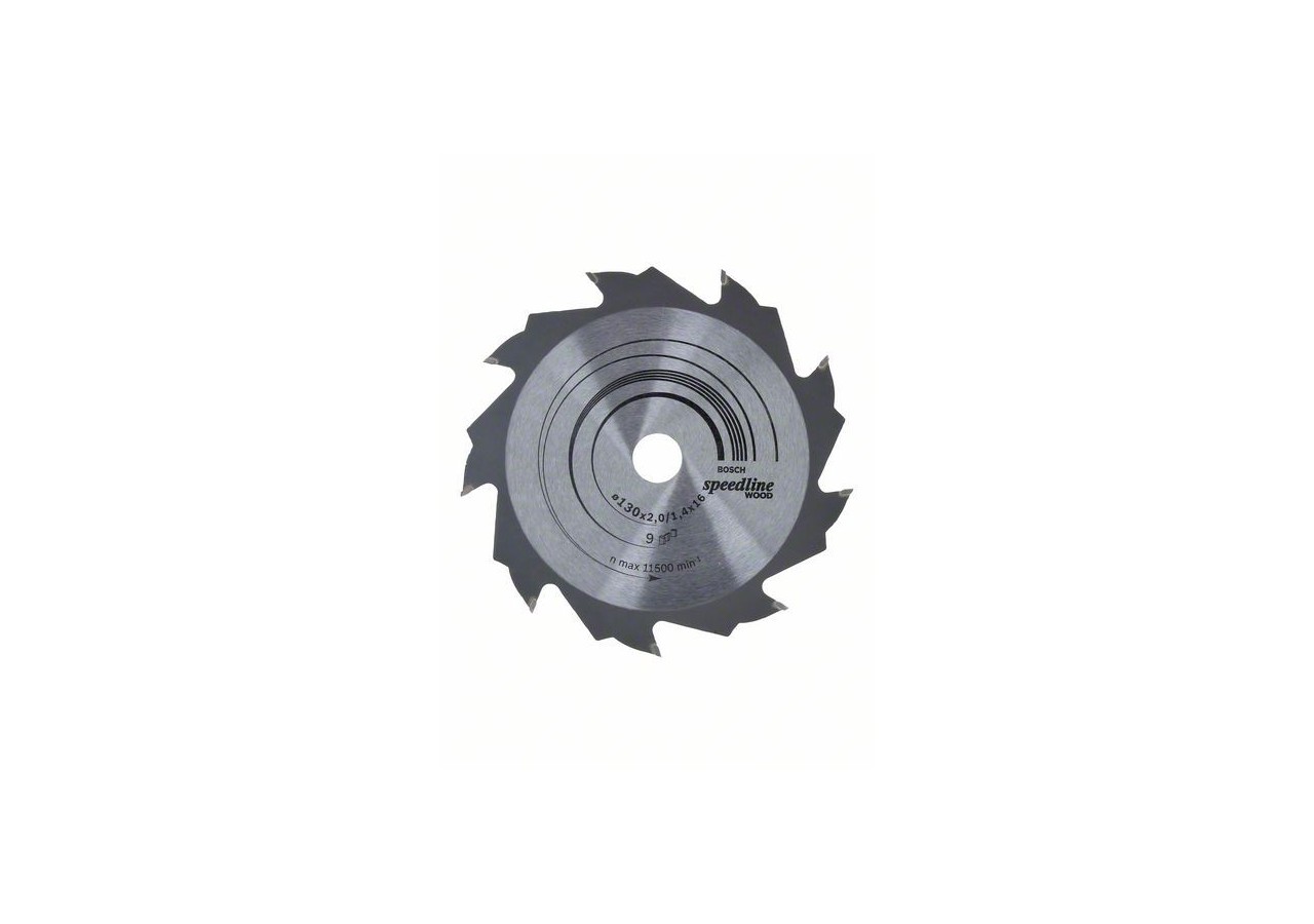 Lame de scie circulaire Speedline Wood 130 x 16 x 2,2 mm, 9 - 2608640774 - Bosch