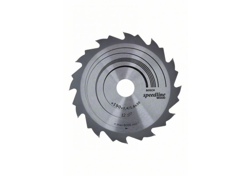 Lame de scie circulaire Speedline Wood 190 x 30 x 2,6 mm, 12 - 2608640800 - Bosch Lame de scie circulaire Speedline Wood 190 x 30 x 2,6 mm, 12 - 2608640800 - Bosch
