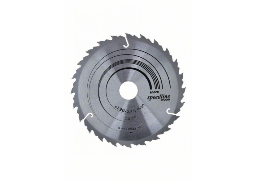Lame de scie circulaire Speedline Wood 190 x 30 x 2,6 mm, 24 - 2608640801 - Bosch Lame de scie circulaire Speedline Wood 190 x 30 x 2,6 mm, 24 - 2608640801 - Bosch