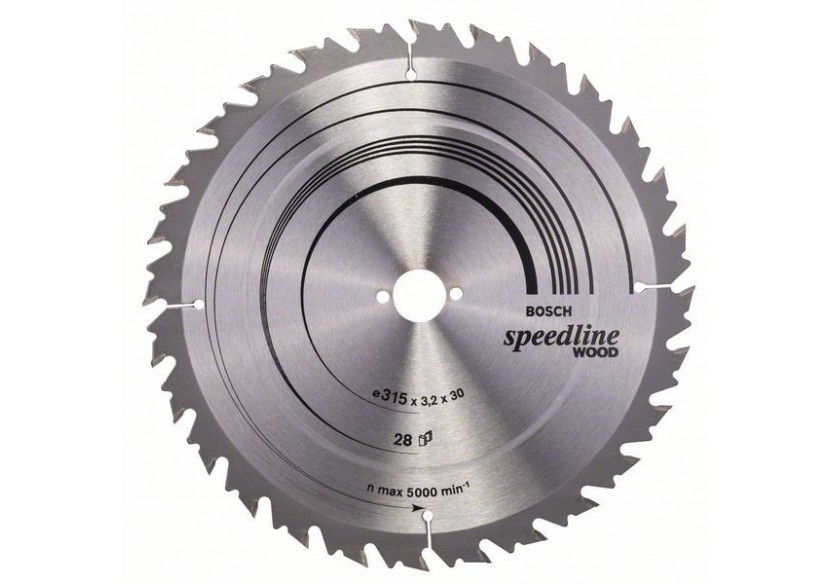 Lame de scie circulaire Speedline Wood 315 x 30 x 3,2 mm, 28 - 2608640682 - Bosch Lame de scie circulaire Speedline Wood 315 x 30 x 3,2 mm, 28 - 2608640682 - Bosch