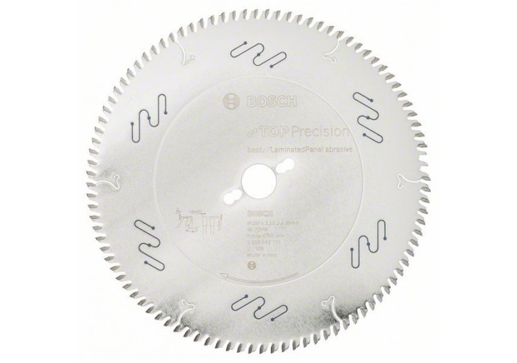 Lame scie circulaire Best Panneaux Laminés Abrasifs 300x30x3,2mm  96D - 2608642110 - Bosch