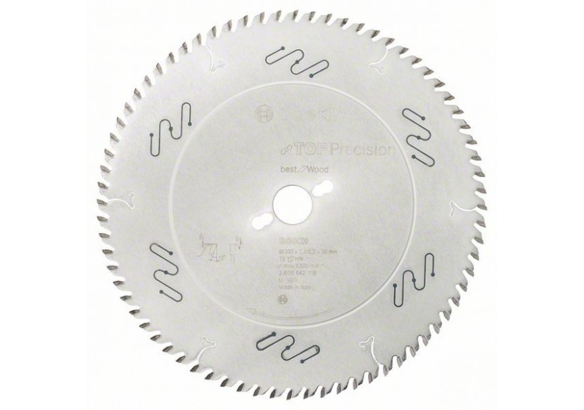 Lame de scie circulaire Top Precision Best for Wood 300 x 30 x 3,2 mm, 72 - 2608642116 - Bosch Lame de scie circulaire Top Precision Best for Wood 300 x 30 x 3,2 mm, 72 - 2608642116 - Bosch