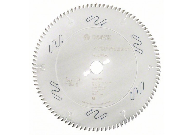 Lame de scie circulaire Top Precision Best for Wood 300 x 30 x 3,2 mm, 96 - 2608642117 - Bosch