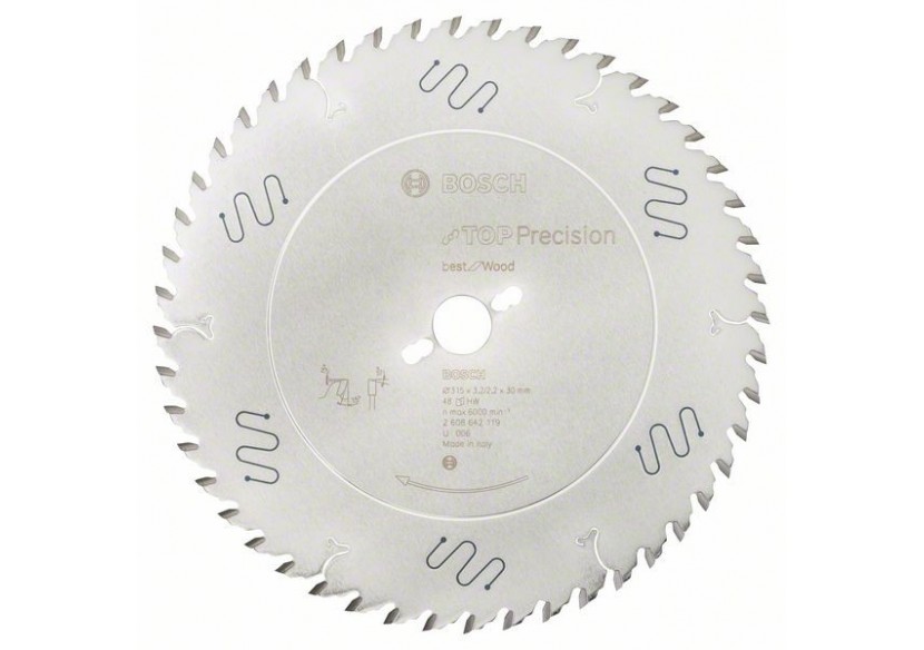 Lame de scie circulaire Top Precision Best for Wood 315 x 30 x 3,2 mm, 48 - 2608642119 - Bosch Lame de scie circulaire Top Precision Best for Wood 315 x 30 x 3,2 mm, 48 - 2608642119 - Bosch