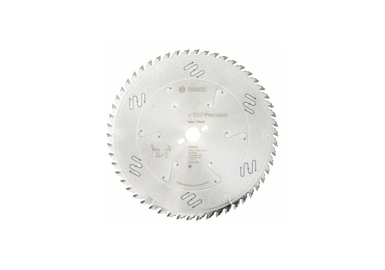 Lame de scie circulaire Top Precision Best for Wood 350 x 30 x 3,5 mm, 54 - 2608642120 - Bosch