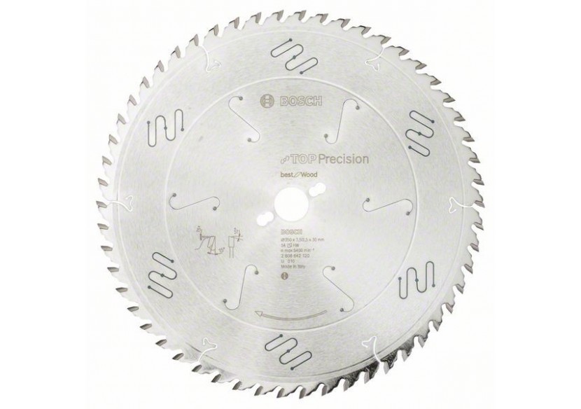 Lame de scie circulaire Top Precision Best for Wood 350 x 30 x 3,5 mm, 54 - 2608642120 - Bosch Lame de scie circulaire Top Precision Best for Wood 350 x 30 x 3,5 mm, 54 - 2608642120 - Bosch