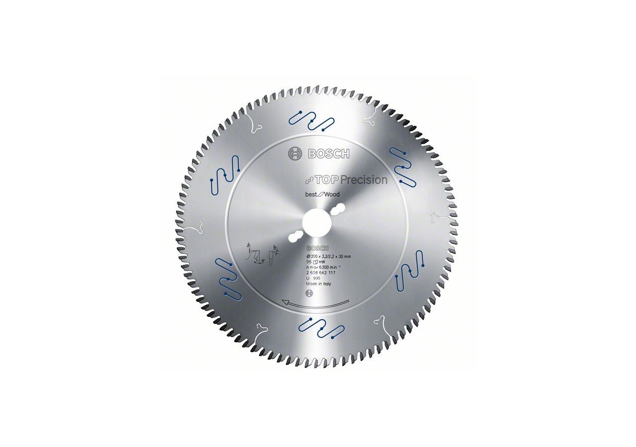 Lame de scie circulaire Top Precision Best for Wood 450 x 30 x 4,4 mm, 66 - 2608642124 - Bosch