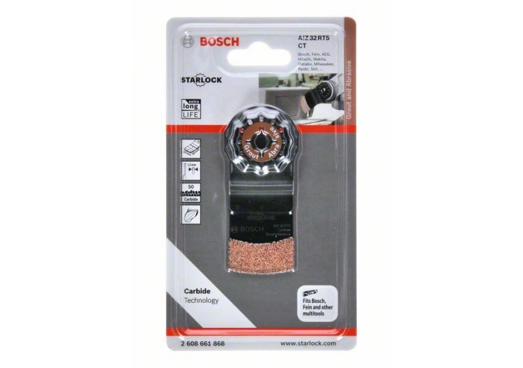Doigt de ponçage Starlock Concr.Carbure Abrasifs/Joints  20x20mm G50  AIZ32RT5 - 2608661868 - Bosch 2