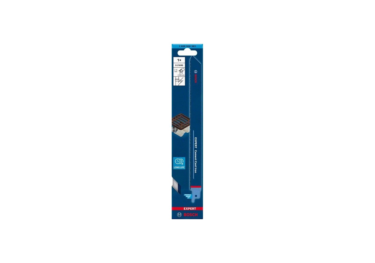 Lame de scie sabre Expert 'Cement Cast Iron' S 1750 RD 1 pce - 2608900383 - Bosch