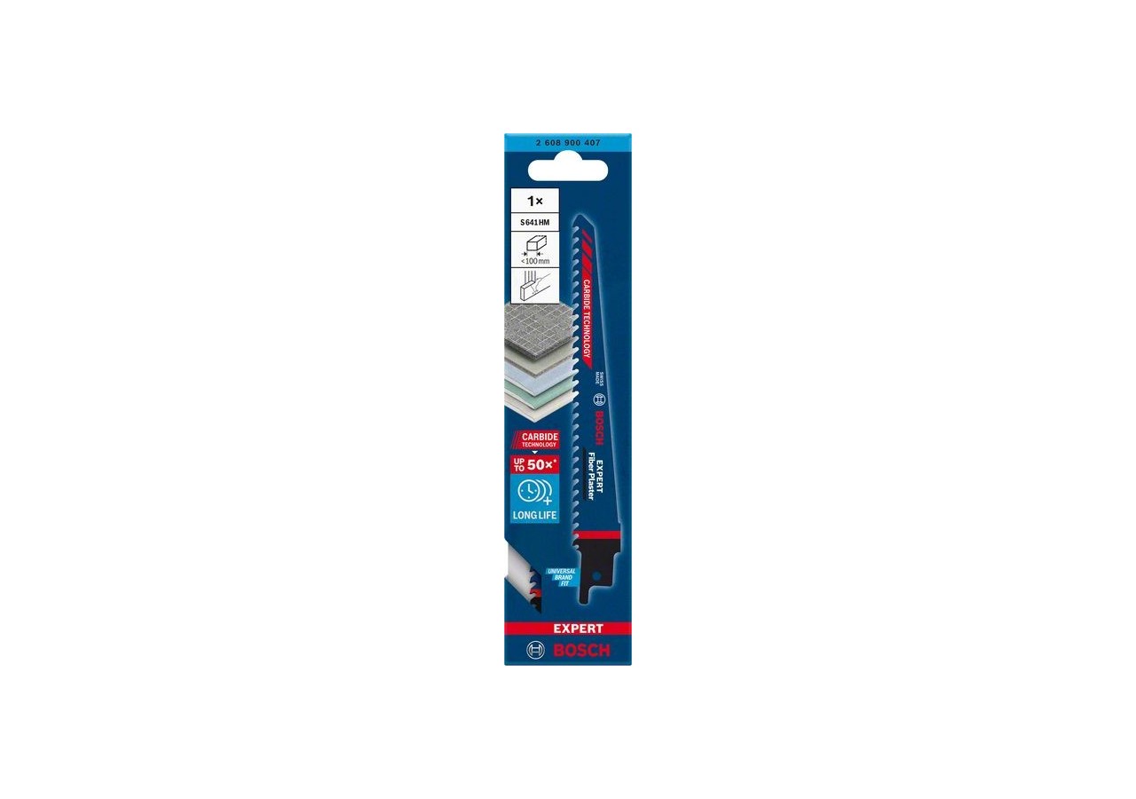 Lame de scie sabre Expert 'Fiber Plaster' S 641 HM 1 pce - 2608900407 - Bosch
