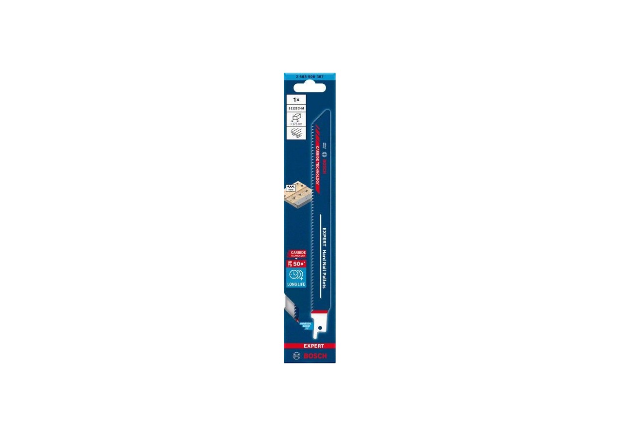 Lame de scie sabre Expert 'Hard Nail Pallets' S 1122 CHM 1 pce - 2608900387 - Bosch