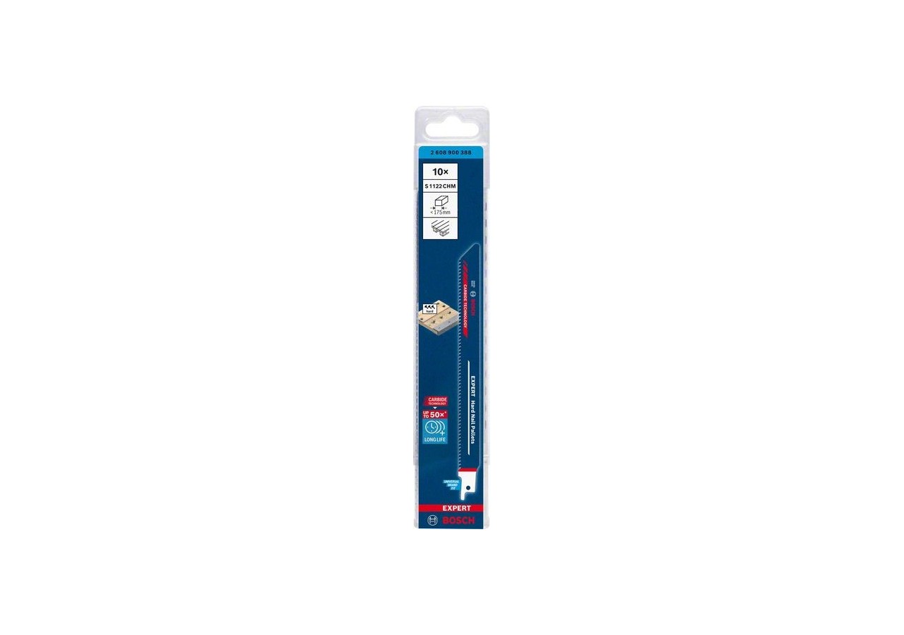 Lame de scie sabre Expert 'Hard Nail Pallets' S 1122 CHM 10 pces - 2608900388 - Bosch