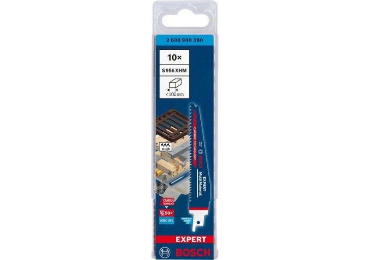 Lame de scie sabre Expert 'Multi Material' 956 XHM 10 pces - 2608900390 - Bosch