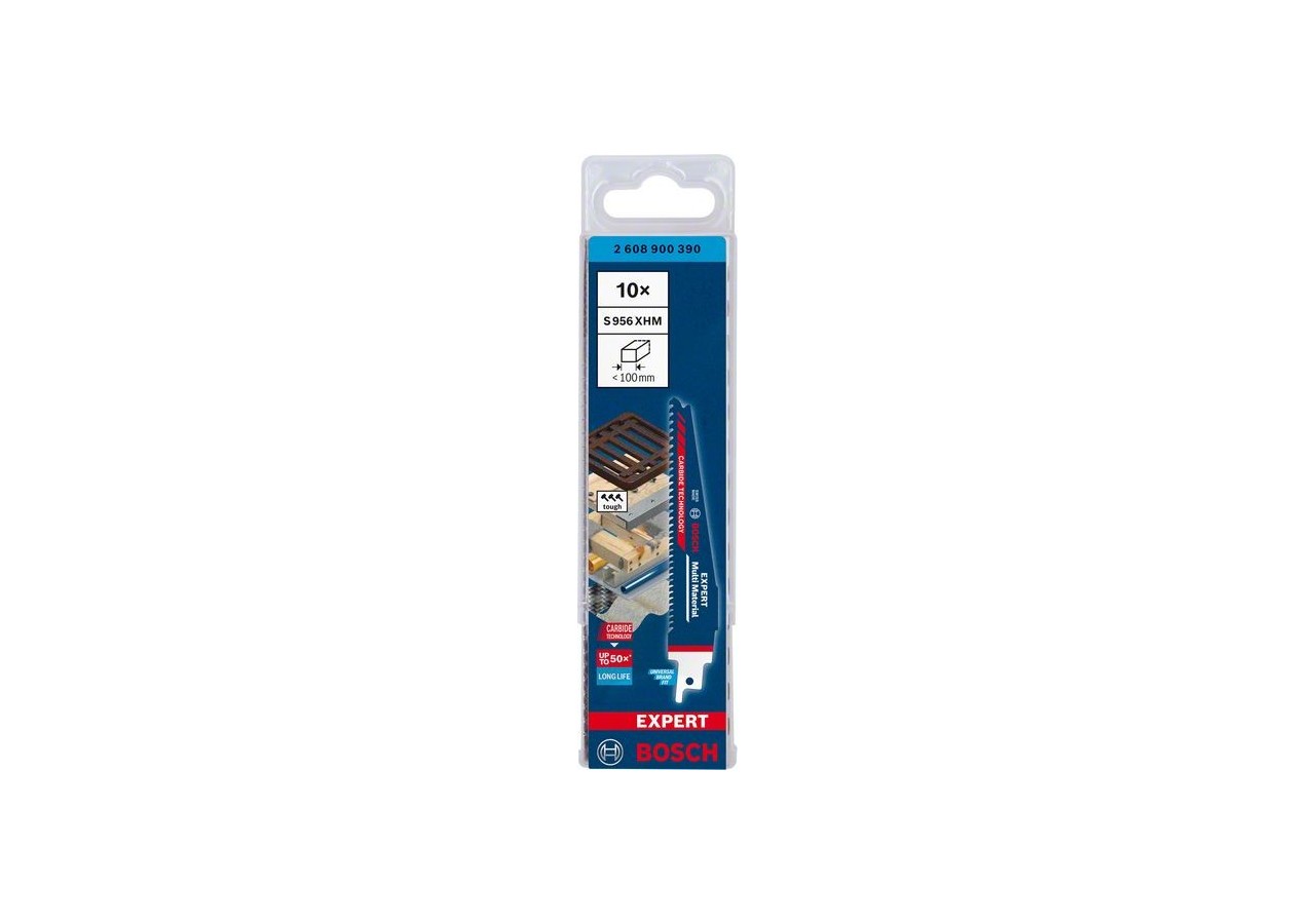 Lame de scie sabre Expert 'Multi Material' 956 XHM 10 pces - 2608900390 - Bosch