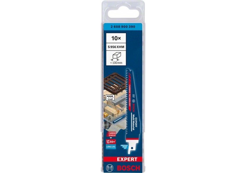 Lame de scie sabre Expert 'Multi Material' 956 XHM 10 pces - 2608900390 - Bosch Lame de scie sabre Expert 'Multi Material' 956 XHM 10 pces - 2608900390 - Bosch