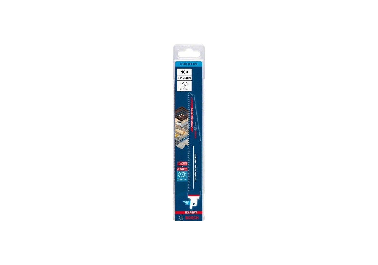 Lame de scie sabre Expert 'Multi Material' S 1156 XHM 10 pces - 2608900393 - Bosch