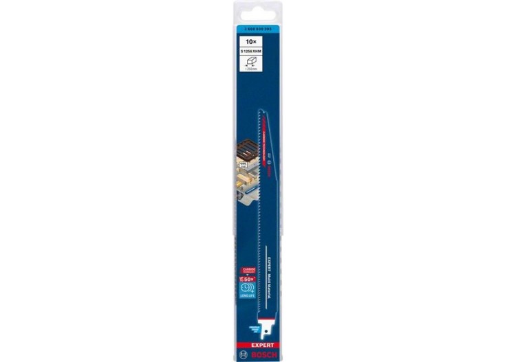 Lame de scie sabre Expert 'Multi Material' S 1256 XHM 10 pces - 2608900395 - Bosch