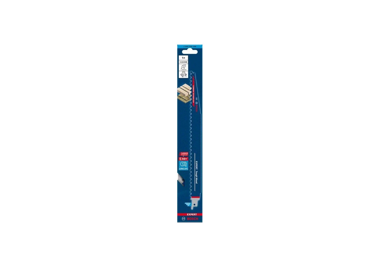 Lame de scie sabre Expert 'Tough Wood' S 1242 KHM 1 pce - 2608900406 - Bosch