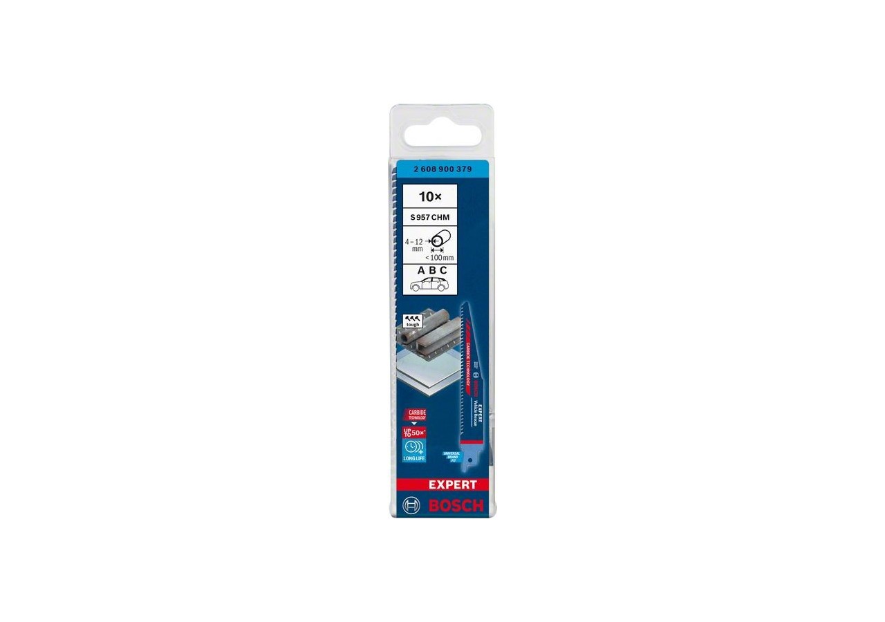 Lame de scie sabre Expert 'Vehicle Rescue' S 957 CHM 10 pces - 2608900379 - Bosch