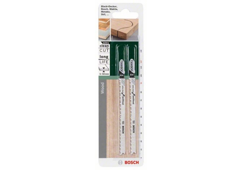 Lame de scie sauteuse BIM, T 308 BOF Extraclean for Hard Wood - 2609256A08 - Bosch Lame de scie sauteuse BIM, T 308 BOF Extraclean for Hard Wood - 2609256A08 - Bosch