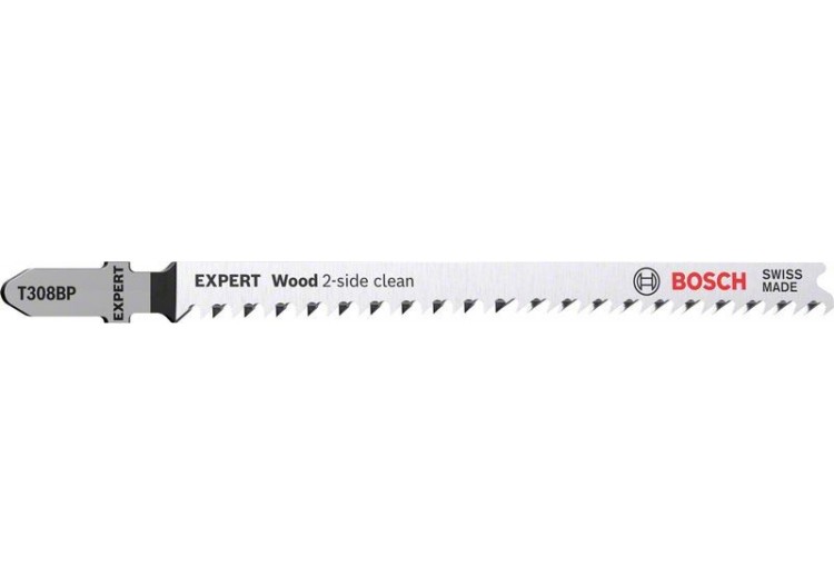 Lame de scie sauteuse Expert 'Wood 2-side clean' T 308 BP, 5 pces - 2608900558 - Bosch