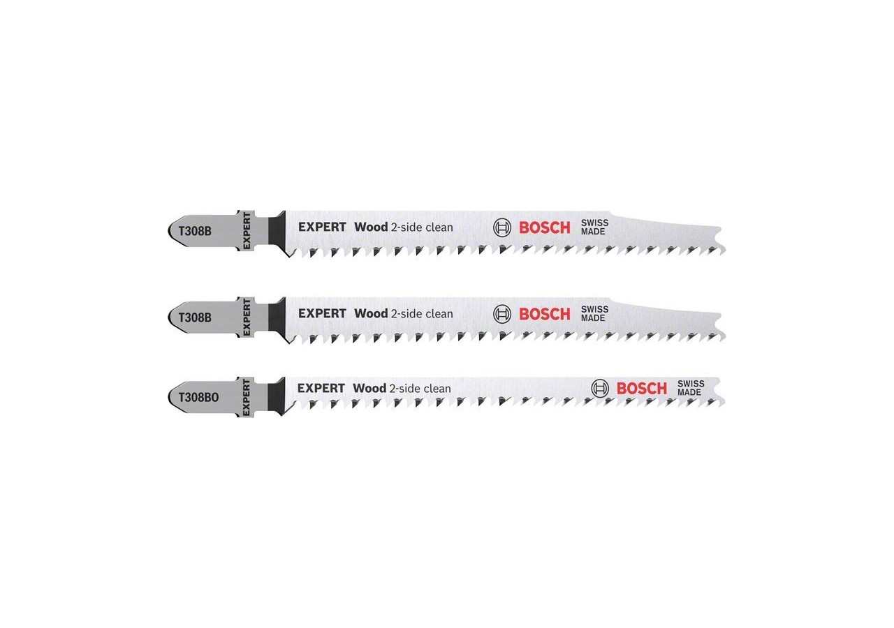 Lame de scie sauteuse Expert 'Wood 2-side clean', 3 pces - 2608900559 - Bosch
