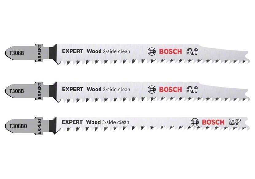 Lame de scie sauteuse Expert 'Wood 2-side clean', 3 pces - 2608900559 - Bosch Lame de scie sauteuse Expert 'Wood 2-side clean', 3 pces - 2608900559 - Bosch
