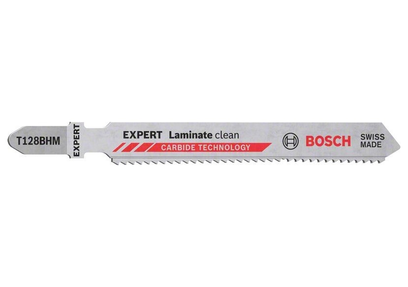 Lame de scie sauteuse Expert ‘Laminate Clean’ T128 BHM 3 pces - 2608900542 - Bosch
