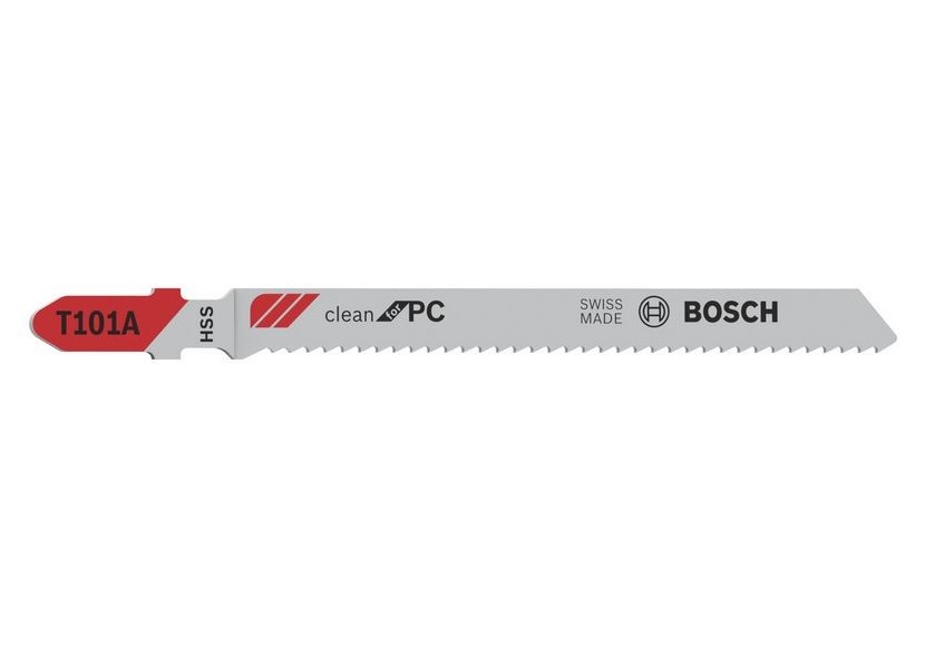 5 Lames scie sauteuse HSS Spécial Acrylique 100mm  Pas : 2mm T101AC - 2608631010 - Bosch