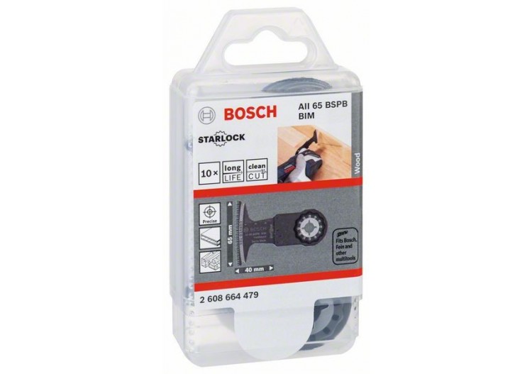 Lame plongeante BIM Starlock AII 65 BSPB Hard Wood - 2608664479 - Bosch