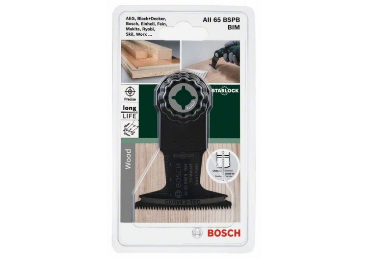 Lame plongeante BIM Starlock AII 65 BSPB Hard Wood 40 x 65 mm - 2609256C63 - Bosch