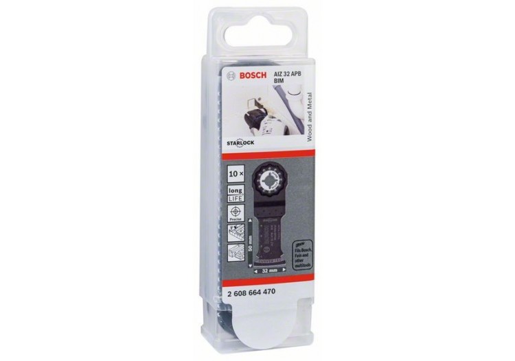 Lame plongeante BIM Starlock AIZ 32 APB Wood and Metal - 2608664470 - Bosch