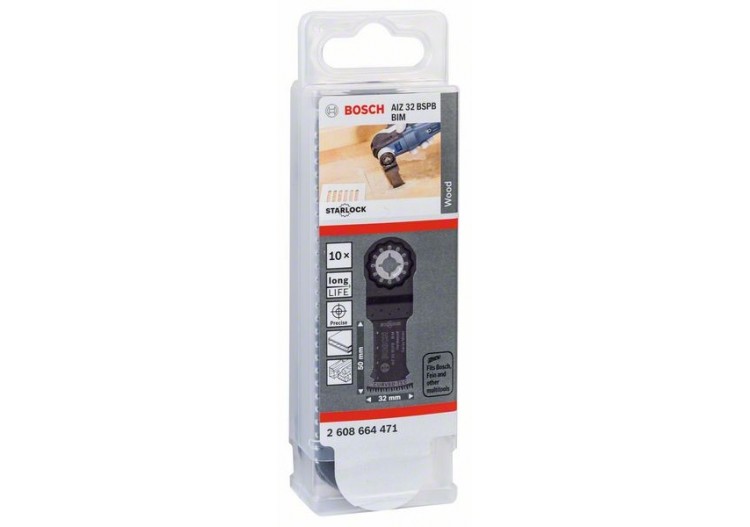 Lame plongeante BIM Starlock AIZ 32 BSPB Hard Wood - 2608664471 - Bosch