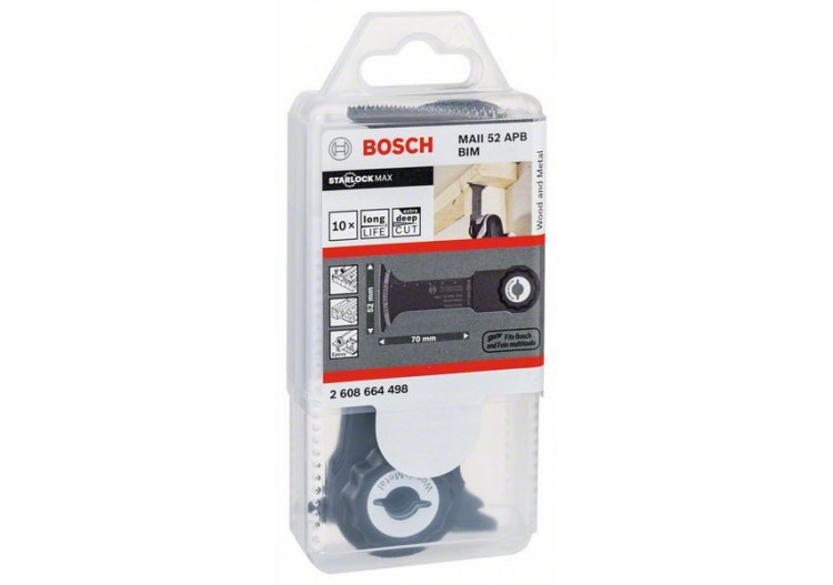Lame plongeante BIM StarlockMax MAII 52 APB Wood and Metal - 2608664498 - Bosch 2
