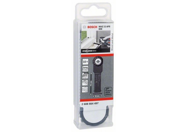 Lame plongeante BIM StarlockMax MAIZ 32 APB Wood and Metal - 2608664497 - Bosch 2