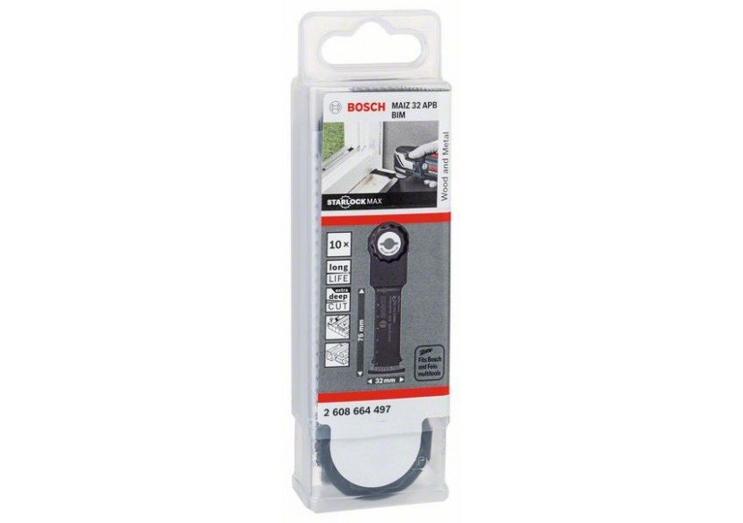 Lame plongeante BIM StarlockMax MAIZ 32 APB Wood and Metal - 2608664497 - Bosch Lame plongeante BIM StarlockMax MAIZ 32 APB Wood and Metal - 2608664497 - Bosch