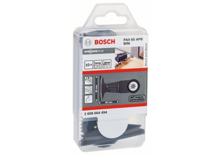 Lame plongeante BIM StarlockPlus PAII 65 APB Wood and Metal - 2608664494 - Bosch
